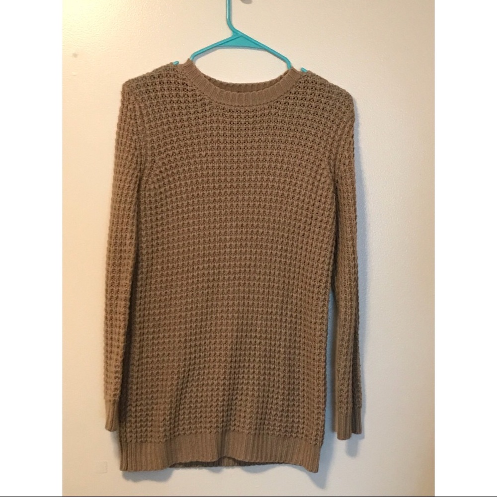 Tan knit sweater